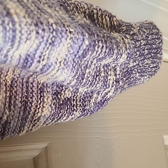 ARIZONA JEAN CO WOMEN'S JUNIORS PLUS SIZE PURPLE/WHITE BUTTON CARDIGAN SIZE XXL - Picture 5 of 16